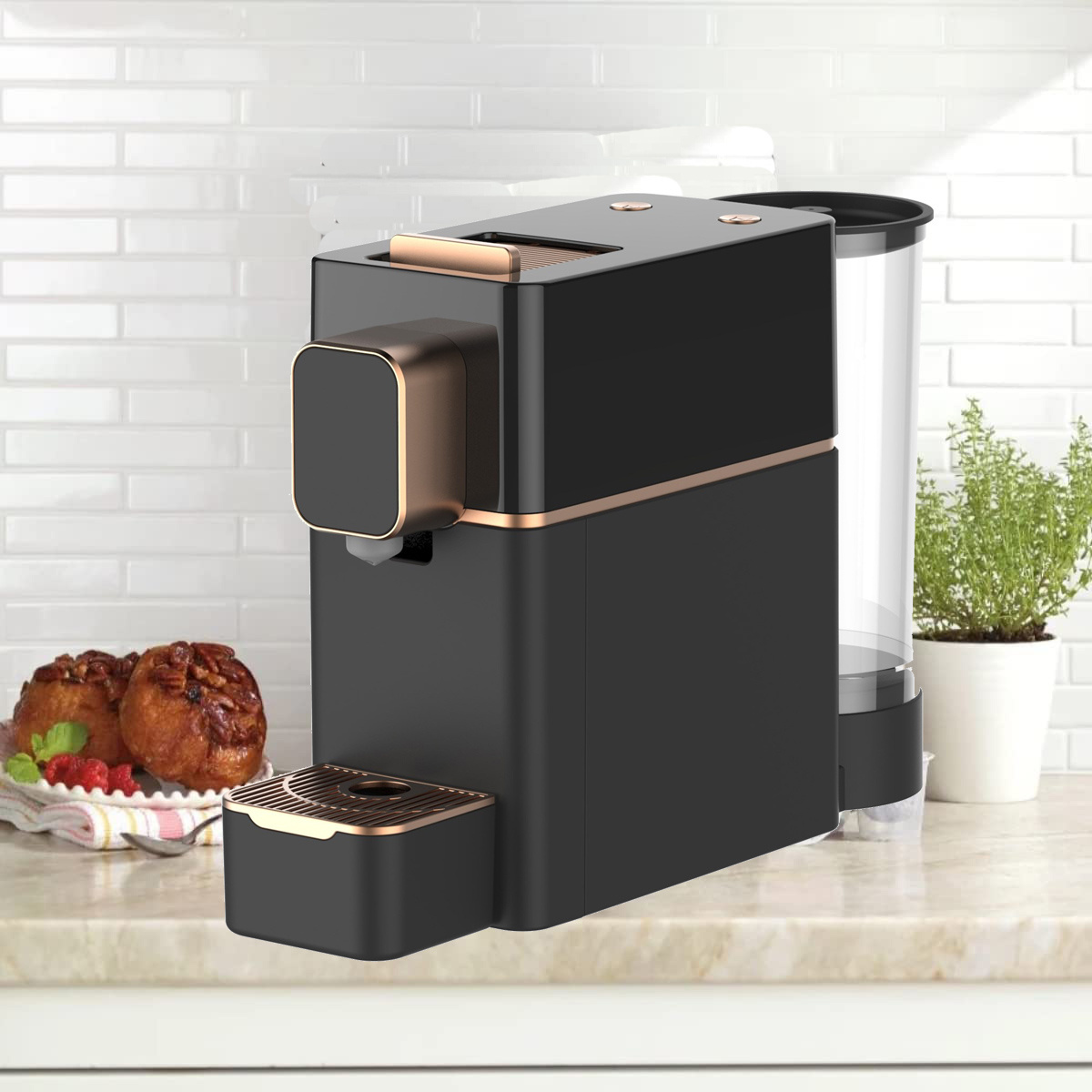 New Design Premium 20 Bar Pump Brew Strength One-Touch Cup Control Espresso Capsule Coffee Machine For Home