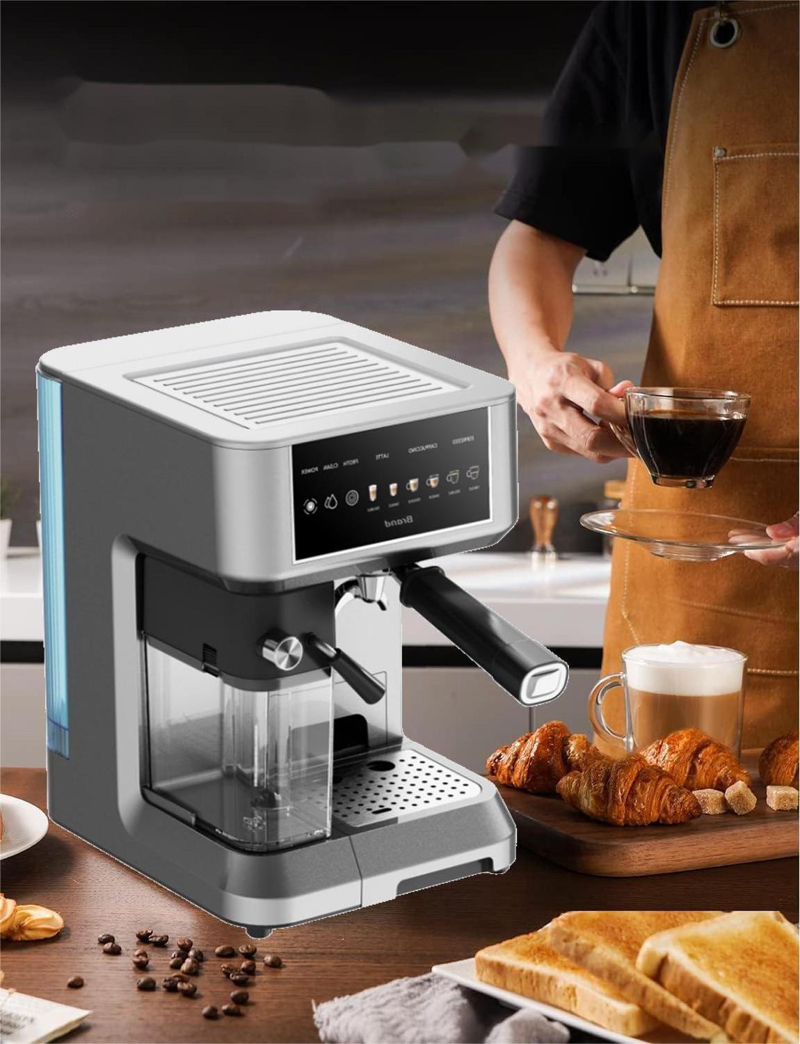 15 Bar Expresso Coffee Machines with Milk Frother Steam Wand Touch Latte Cappuccino Maker for Home Office