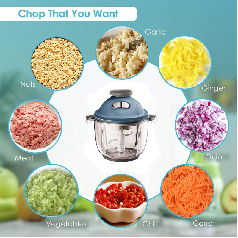 400w Smart Kitchen Gadget  Electric Mini Garlic Chopper Electronic Vegetable Nut Chopper