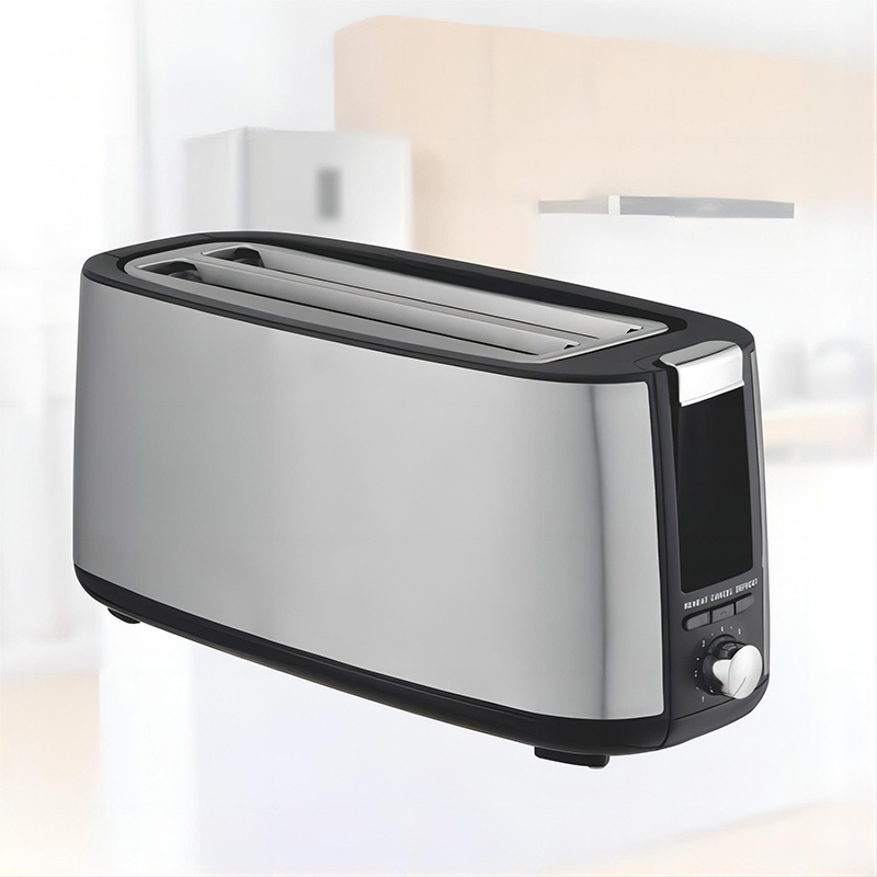 2024 Double Longslot Toaster Bread Machine Panini Sandwich Maker 4 slice Long Slot Multi Function Stainless Steel Toaster