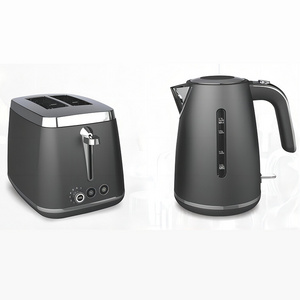 Best Product 2 in 1 Retro Design 1.7L Electric Tea Kettles and 2 Slices Toaster Set Stainless Steel Toaster and Kettle Sets