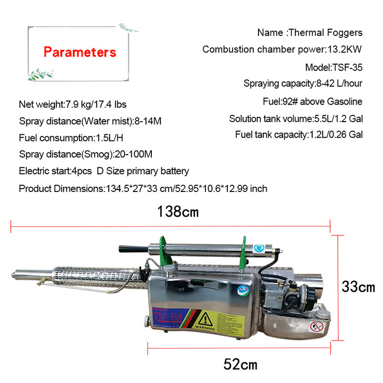 sterilization fogging machine sterilizing portable sprayer ulv thermal foggers mosquito pest control nebulizer fogger