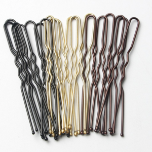 6 cm metal colorful women fancy u shape hair pins hair bobby pins