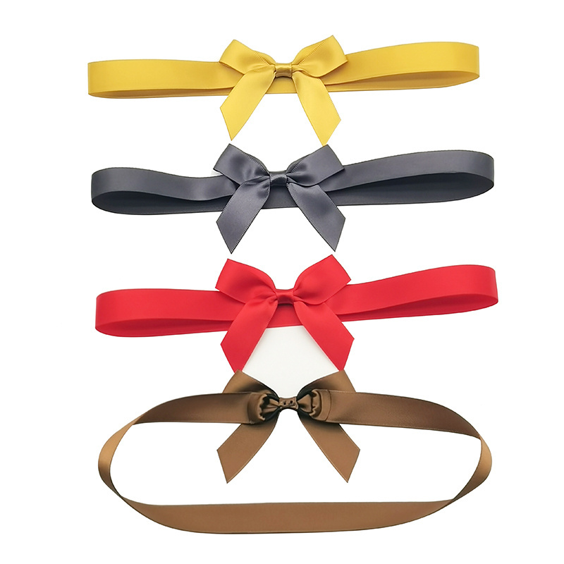 Packaging Ribbon Bow Gift Packaging Elastic Ribbon With Bow Elastic Stretch Loop Ribbon Bows