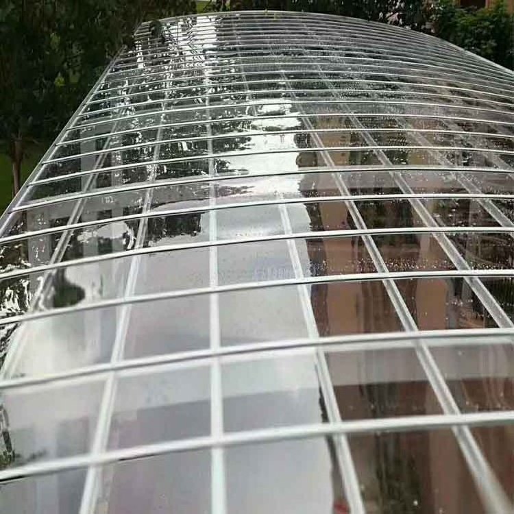 transparent PC solid balcony cover sheet Polycarbonate shingles traditional FRP clear roof tiles for outdoor house building