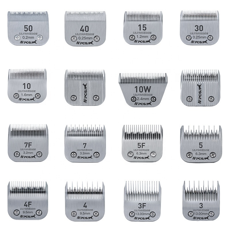 A5 Clipper Blades Professional Pet Cut Machine Replacement Clipper Blades 10#30# 5F 7F  Steel And Fit Clipper Grooming