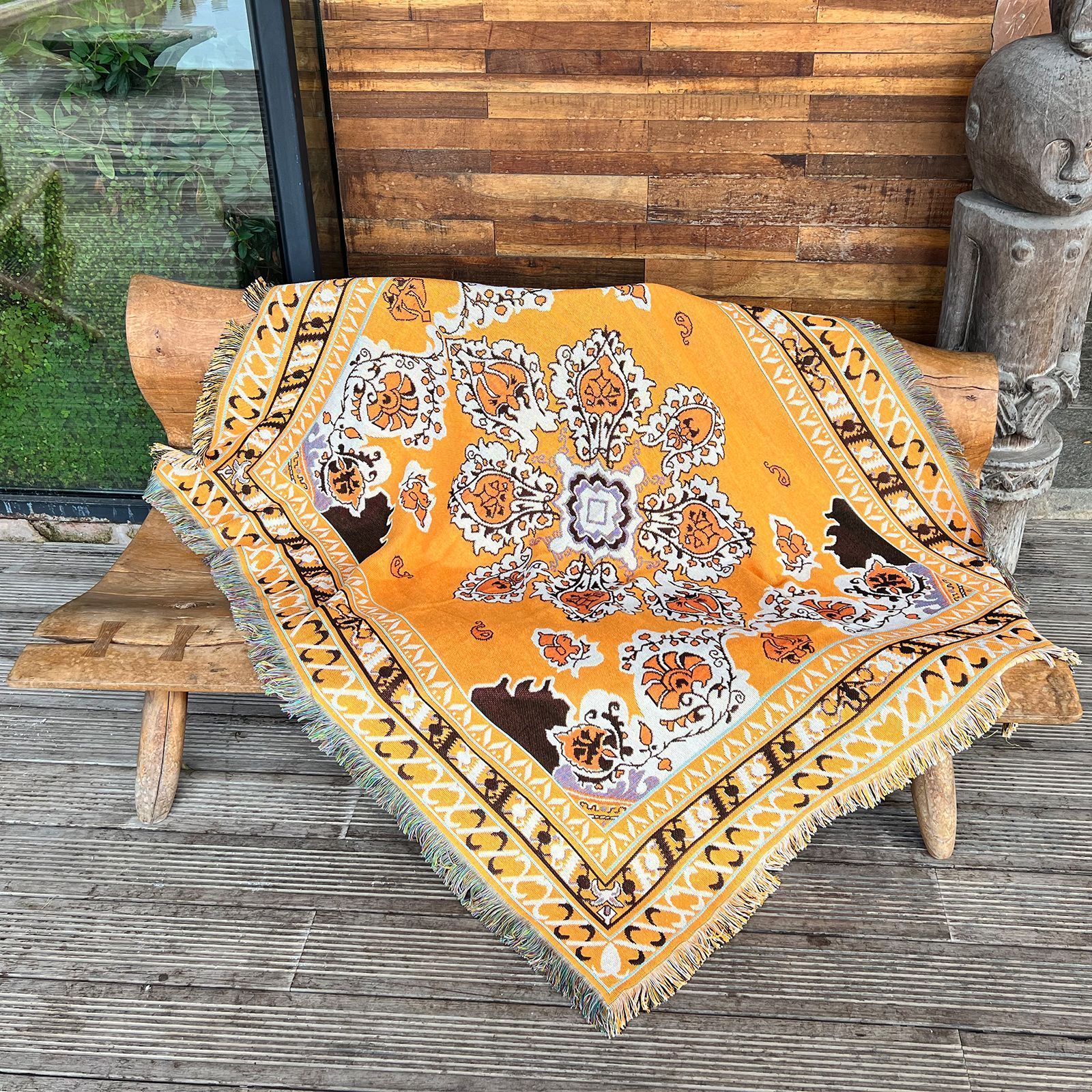 Camping Blanket Ins Style Rugs Multi-functional Carpet Outdoor Picnic Mat Sofa Cover Bohemian Blankets