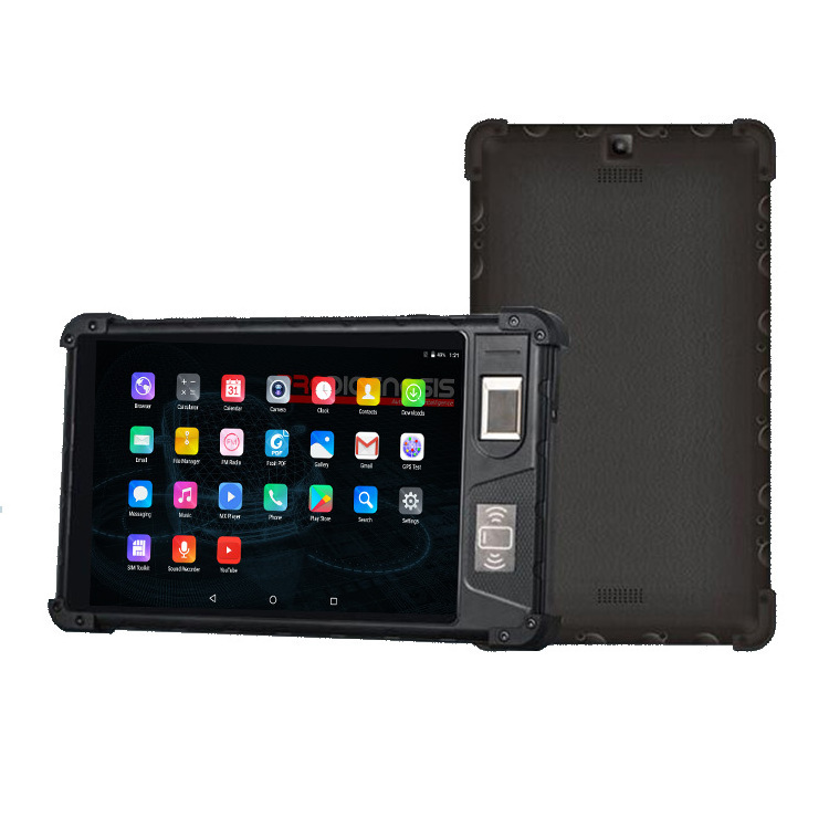 IP68 Waterproof 4G Ruggedized Android Tablet 8 inch NFC Industrial Rugged Tablet PC With CE ROHS