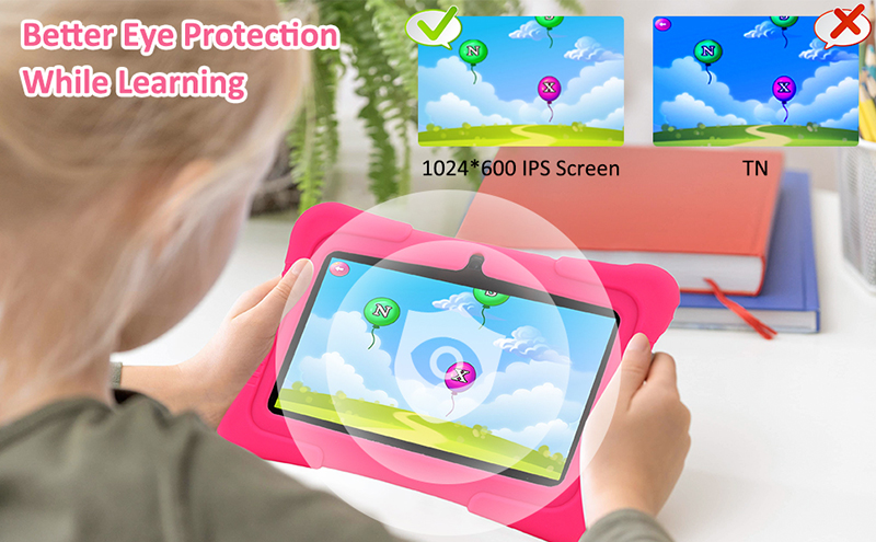 Customized Logo Allwinners Android 1GB 2GB 16GB 32GB Children Educational Tablet 7 Inch Android Quad Core Tablet for Kids