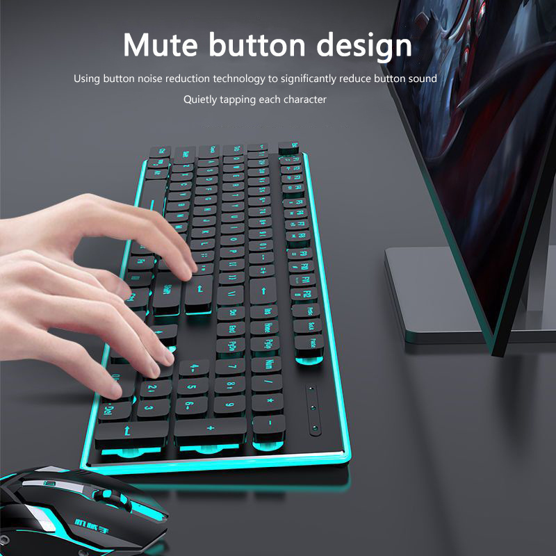 Gaming Combos Silent Ultra Thin High Appearance Gaming Computer Peripheral Office Typewriter keyboard mouse combos