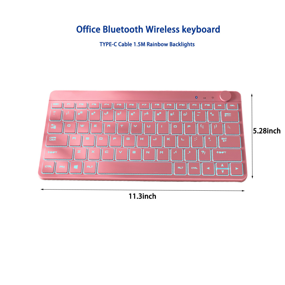 PCTENK XD019B Plus 77Keys Wireless BT Three-Mode With Keyboard Outemu Low Profile Switch For Office