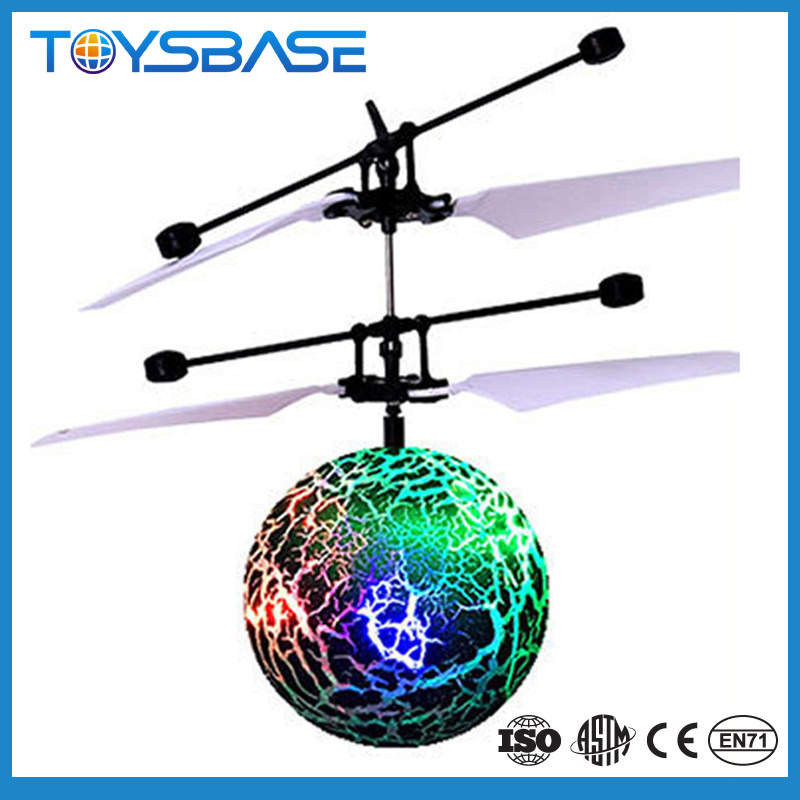 Light-up toys Magic Flying Ball Helicopter Toys - Inductive Crystal Light Helicopter Sensor Rc Flying Ball