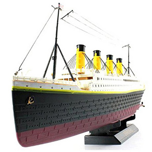 RC Boat Model 1:325 Scale Titanic Sea Grand Cruise Ship 3D Titanic Century Classic Love RC Ship High Simulation Large Toys