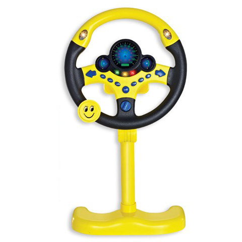 Educational Musical Vertical Assisted Rotation Driving Game Children's Steering Wheel Toy