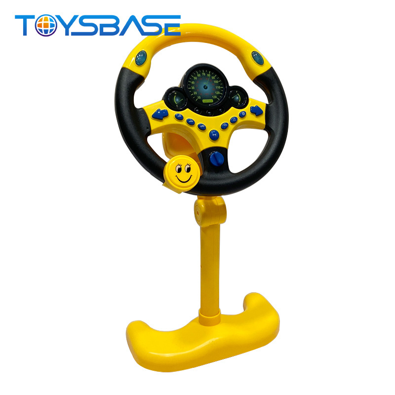 Educational Musical Vertical Assisted Rotation Driving Game Children's Steering Wheel Toy