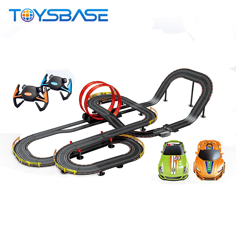 Hot Selling High Speed Remote Control Steering Wheel Track Electric Slot Cars Racing Toy