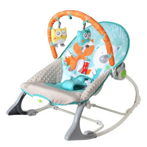 Electric Baby Rocker Infant Bouncer Rocking Chair Durable Sleeping Swing Bassinet With Safty Belt And Hanging Toys