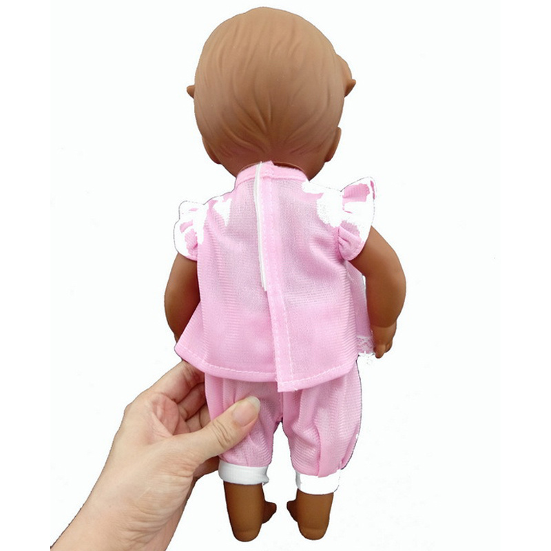 11.5 Inches Vinyl Black Porcelain Baby Dolls New Fashion Wholesale Black Dolls