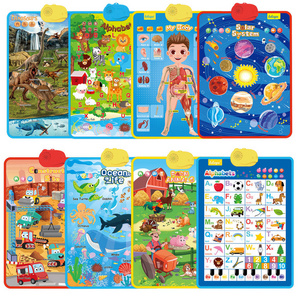 Best Kids Educational Toy Electronic Interactive Alphabet Talking Poster Learning Sound Book