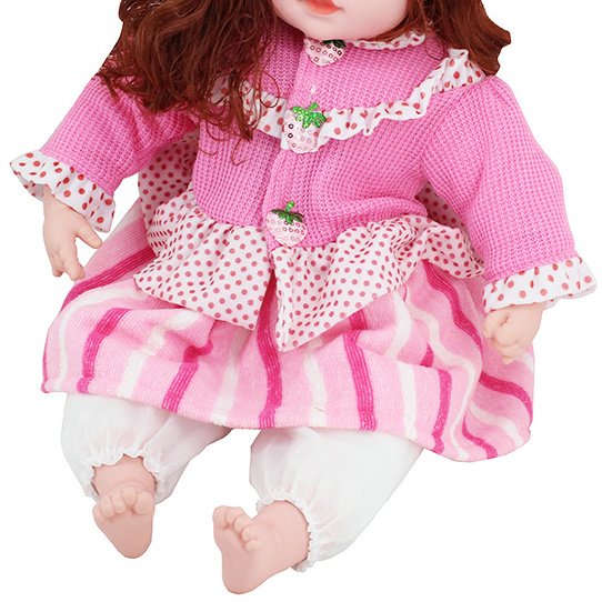 24 Inch Speak English Blink Eyes With Touch Toys Silicone Simulation Electrical Baby Doll