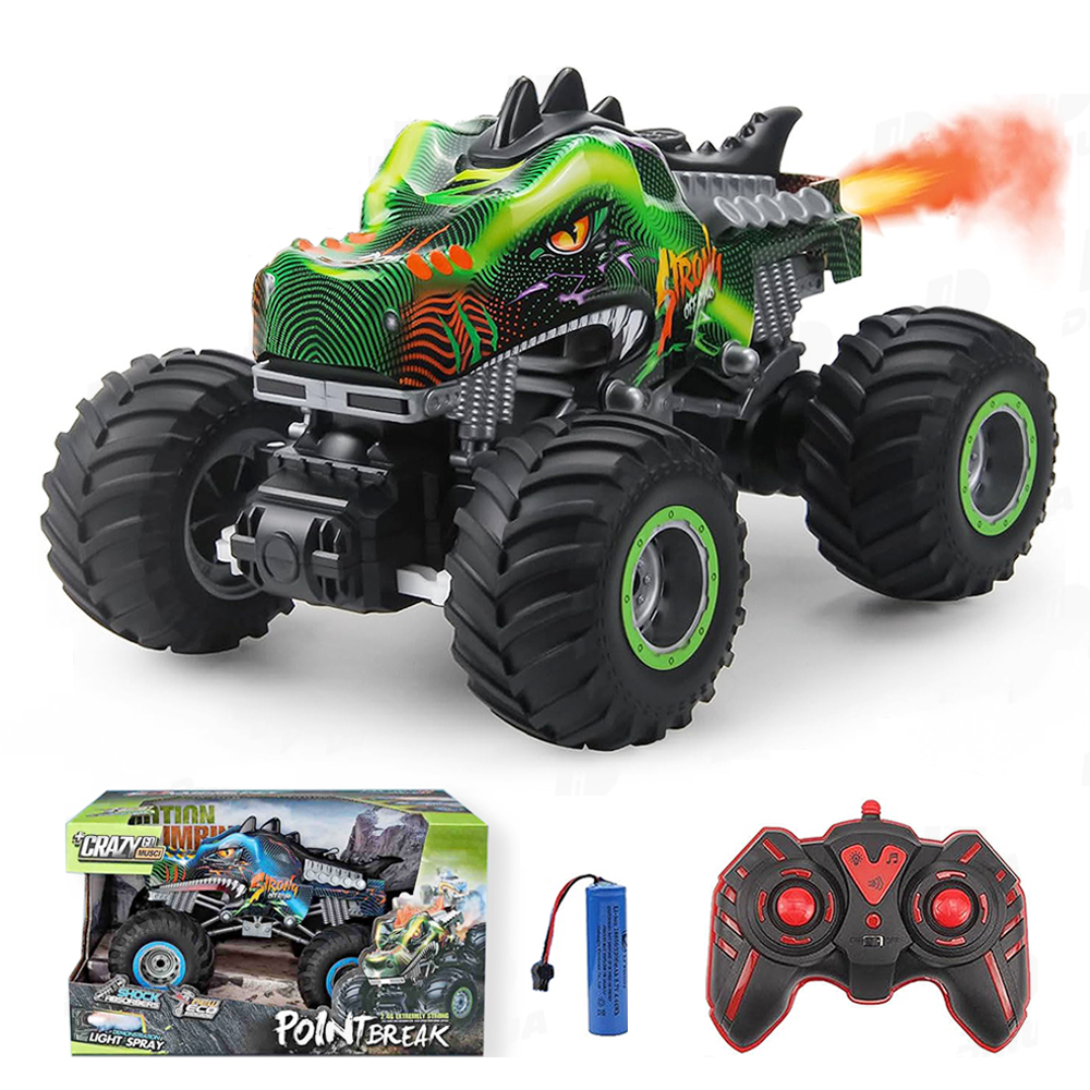 Hot Selling RC Toys 2.4GHz Remote Control Monster Truck for Kids with Light, Sound & Cool Spray