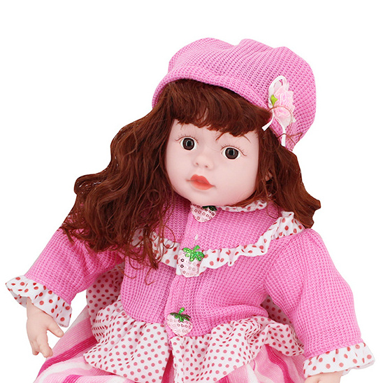 24 Inch Speak English Blink Eyes With Touch Toys Silicone Simulation Electrical Baby Doll