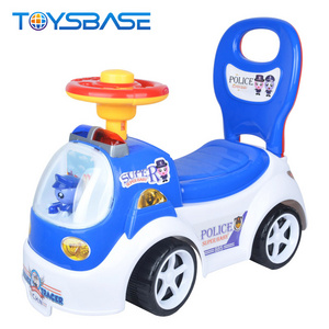 Carros de Juguete | Popular 4 Wheel Learning Walker Kids Police Ride On Car