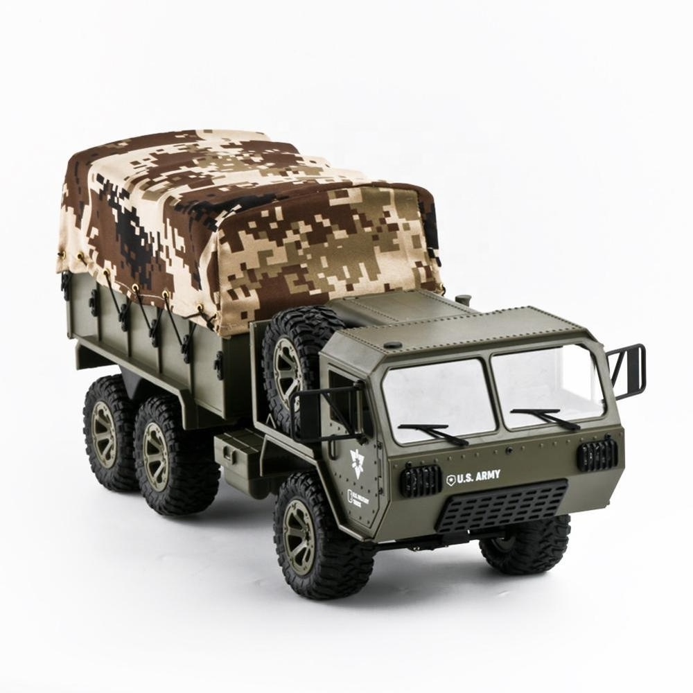 FY004 1:16 Remote Control Military Truck 6 Wheels Drive Off-Road RC Car Truck Car RTR RC Toy for Children