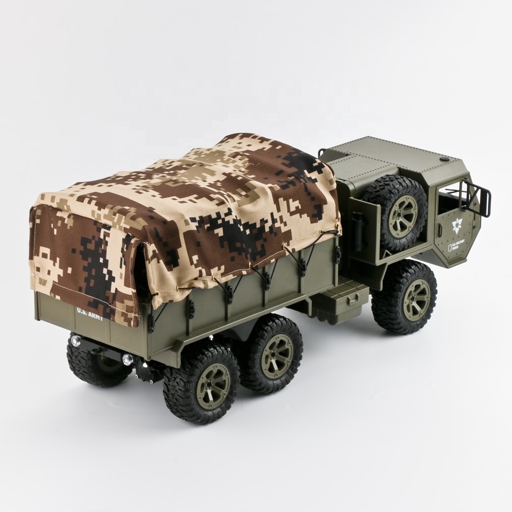 FY004 1:16 Remote Control Military Truck 6 Wheels Drive Off-Road RC Car Truck Car RTR RC Toy for Children