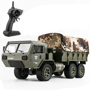 FY004 1:16 Remote Control Military Truck 6 Wheels Drive Off-Road RC Car Truck Car RTR RC Toy for Children