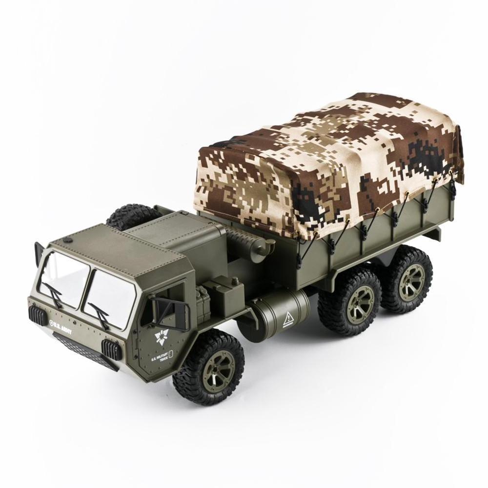 Fayee FY004 2.4G Full-Scale RC Military Truck 6WD pickup truck With Open Doors US Army Truck RC Crawler for Kids