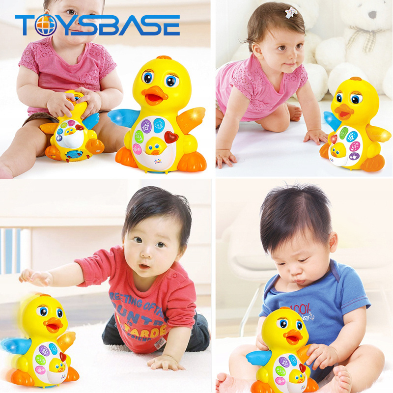 EQ Swing Play Game Cartoon Electric Yellow Duck Baby Toys