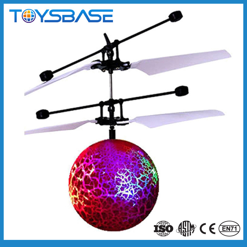 Light-up toys Magic Flying Ball Helicopter Toys - Inductive Crystal Light Helicopter Sensor Rc Flying Ball