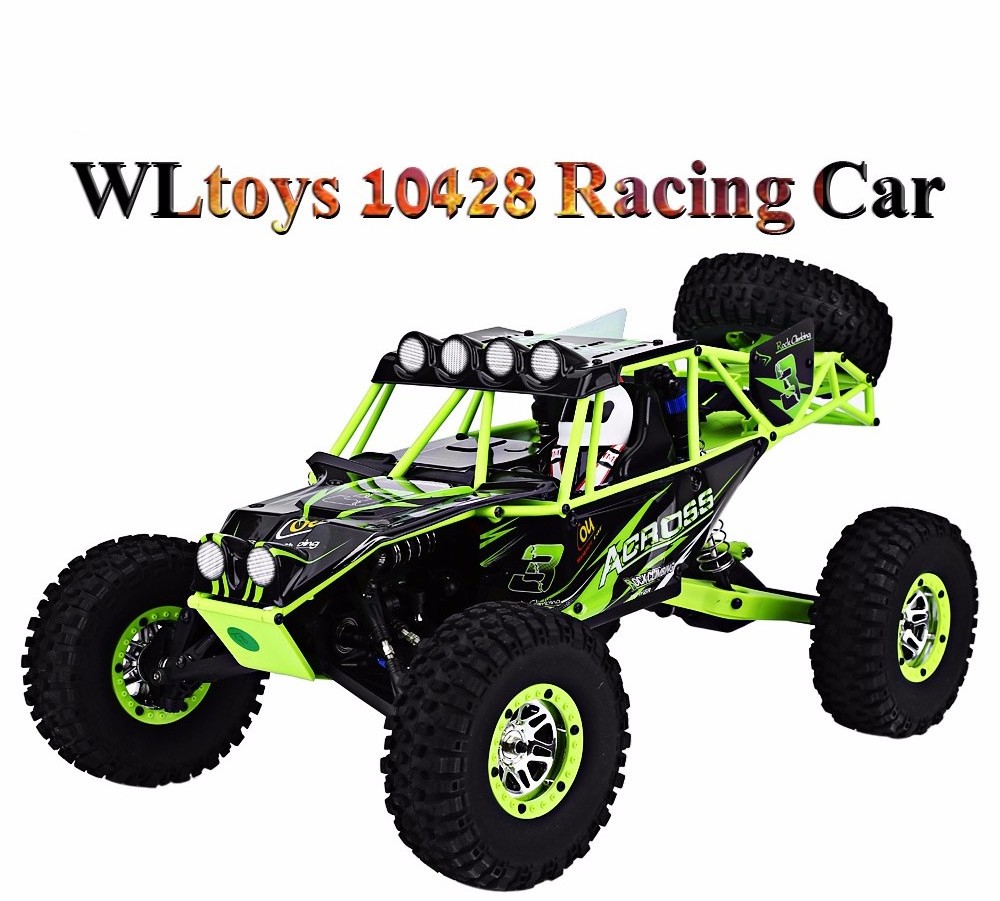 Children's toy Hot RC Car 2.4G 1:10 Scale Double Speed Remote Radio Control Electric Wild Track Warrior Car WLtoys 10428