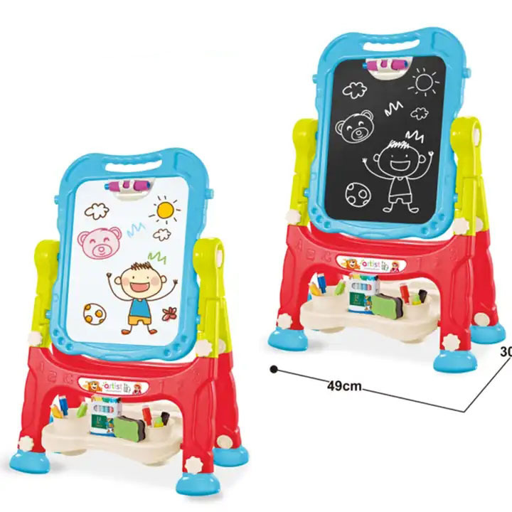 Colorful Short-Leg Double-Sided Drawing Toy Kids Writing Magnetic Board