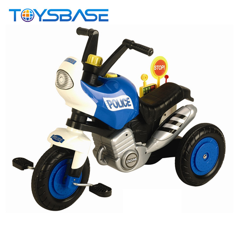 Baby trike kids pedal car police ride on car