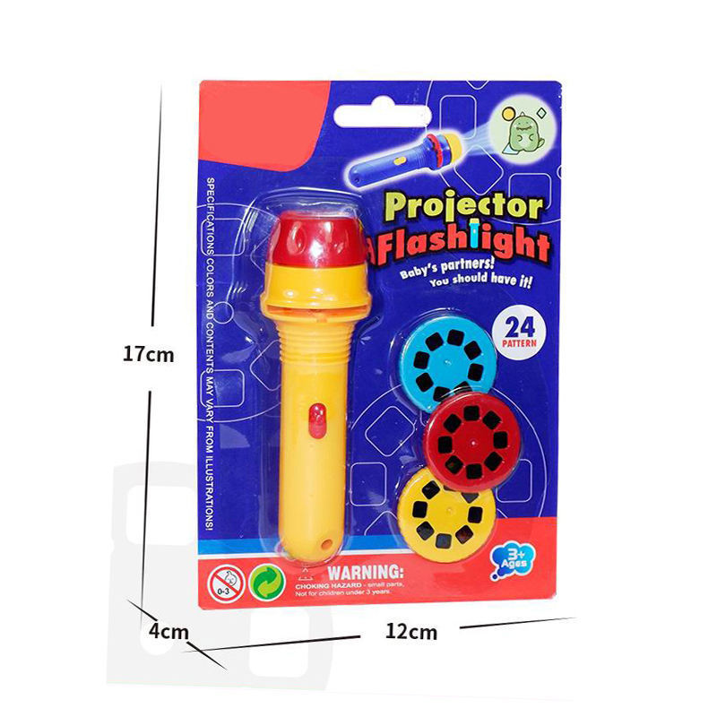 Kids Slide Projector Flashlight with 24 Patterns for Boys Girls Early Education Toy