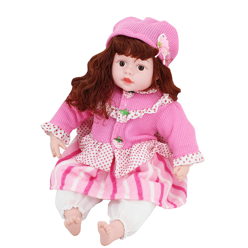 24 Inch Speak English Blink Eyes With Touch Toys Silicone Simulation Electrical Baby Doll