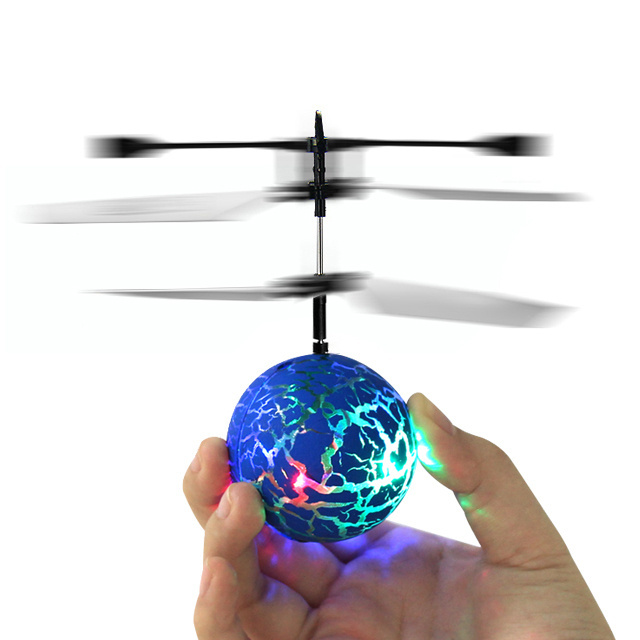 Light-up toys Magic Flying Ball Helicopter Toys - Inductive Crystal Light Helicopter Sensor Rc Flying Ball