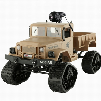 Juguetes a Control Remoto ,2.4G 4WD 1/16 RC Military Army Car 4WD WiFi Car HD camera TPR Tyre Carros a Control Remoto