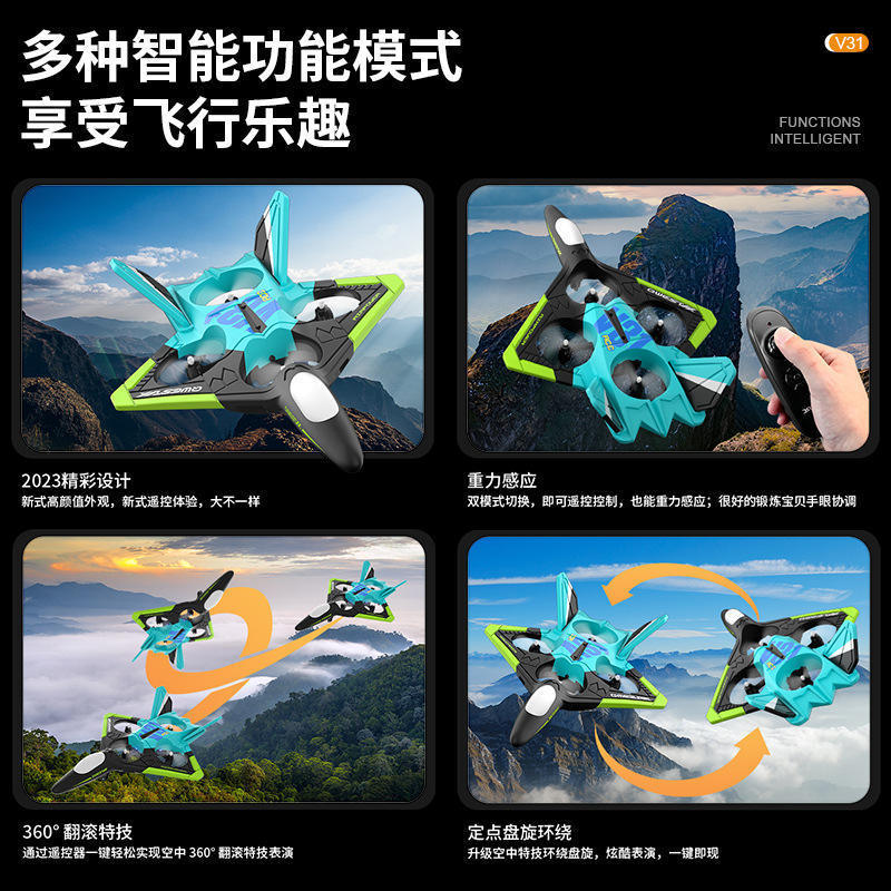 RC Planes Electric Airplane Fighter Fall Resistant Remote Control Aircraft Foam Fixed Wing Glider Stunt Flying Plane Toy