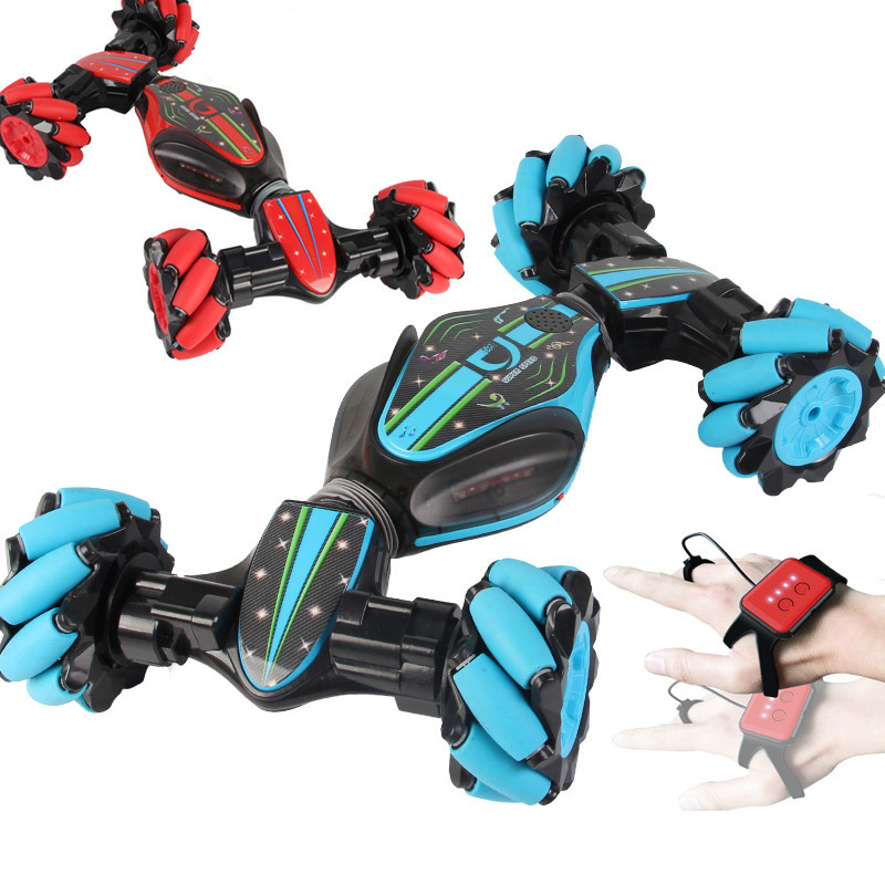 Gesture Sensing Children's Light Light Music Twisting Car Deformation Climbing Off-road Vehicle Model Stunt Remote Control Car