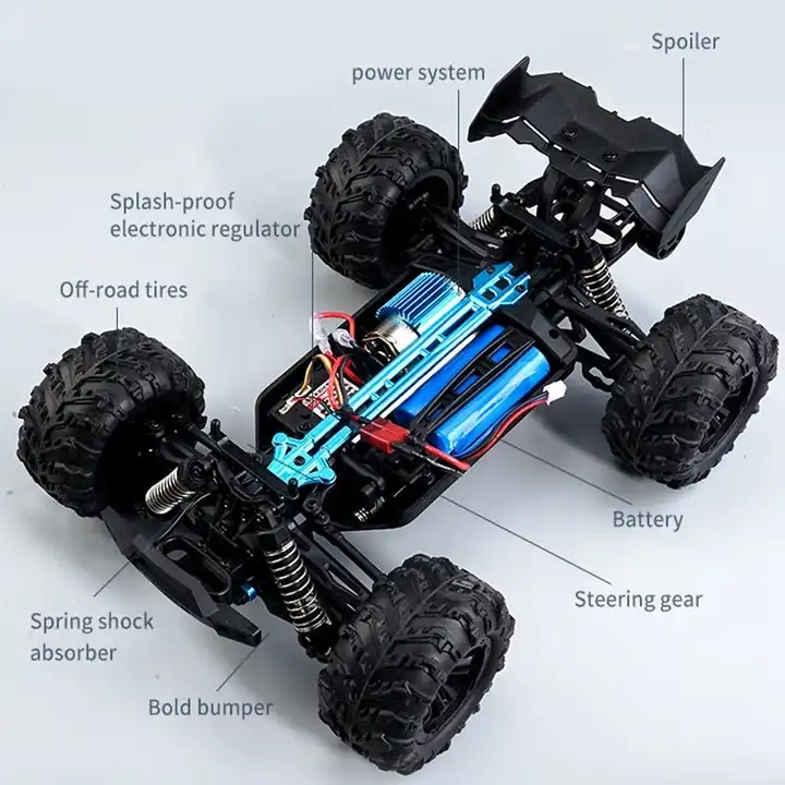 2.4 Ghz Remote Control Car 1 16 Scale All Terrain Full Proportional 4wd Off Road Monster Truck Rc Car With Remote Control 35km/h