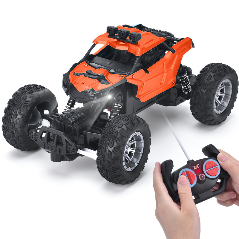 Amzone Hot Alloy Four-wheel Climbing car 4WD Remote Control Car High Speed RC Truck With Light For Adult and Children Boy Toys