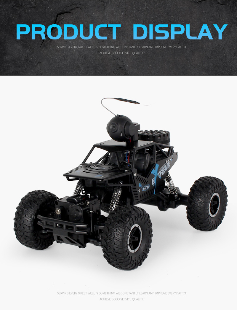 Wholesale 2.4Ghz 1/16 4WD Remote Control Car with FPV HD Camera & Dual Control RC Speed Car for Children Adult