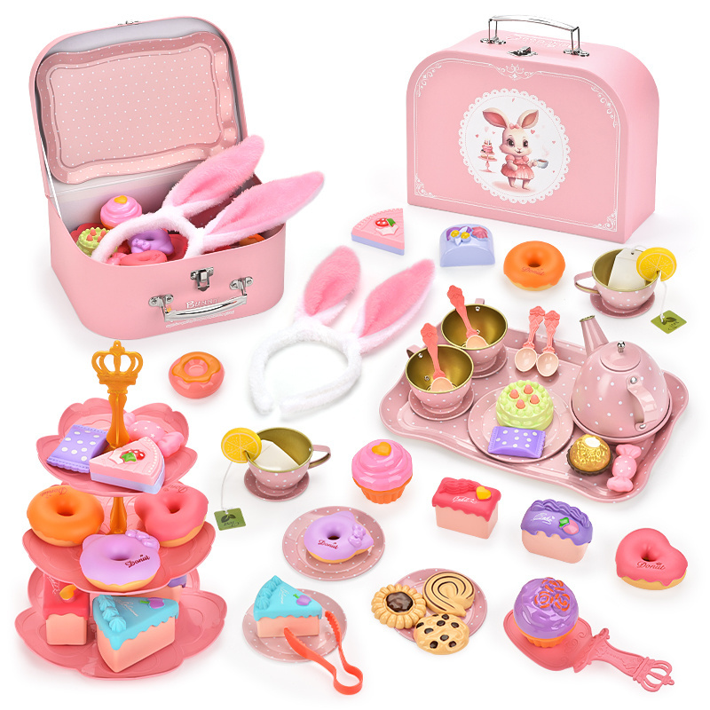 Princess Rabbit Afternoon Tea Dessert Set Children Play House Toy