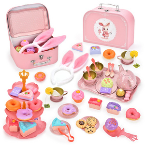 Princess Rabbit Afternoon Tea Dessert Set Children Play House Toy