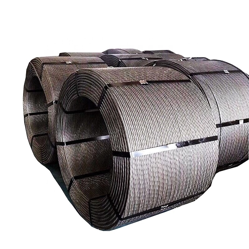 High tension prestressing steel cable 7 wire pc strand price