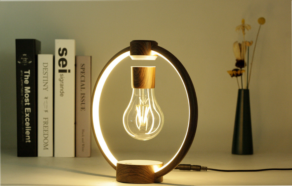 magnetic levitation floating led bulb lamp light for decor christmas gift