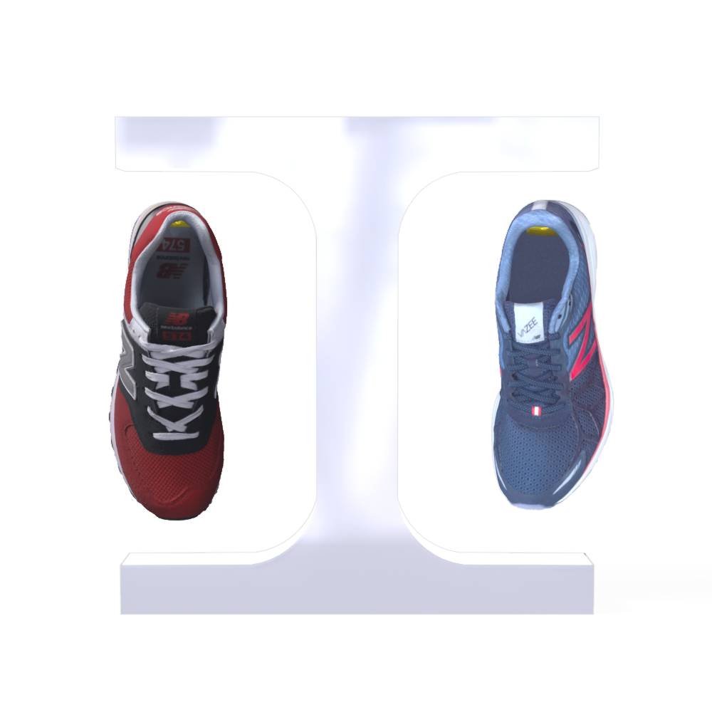 acrylic customize magnetic levitation floating rotating two shoes display racks with remote controller